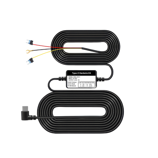 Zestaw Kabla Hardwire Type-C - Moduł Parkowania 24H do Kamery Samochodowej